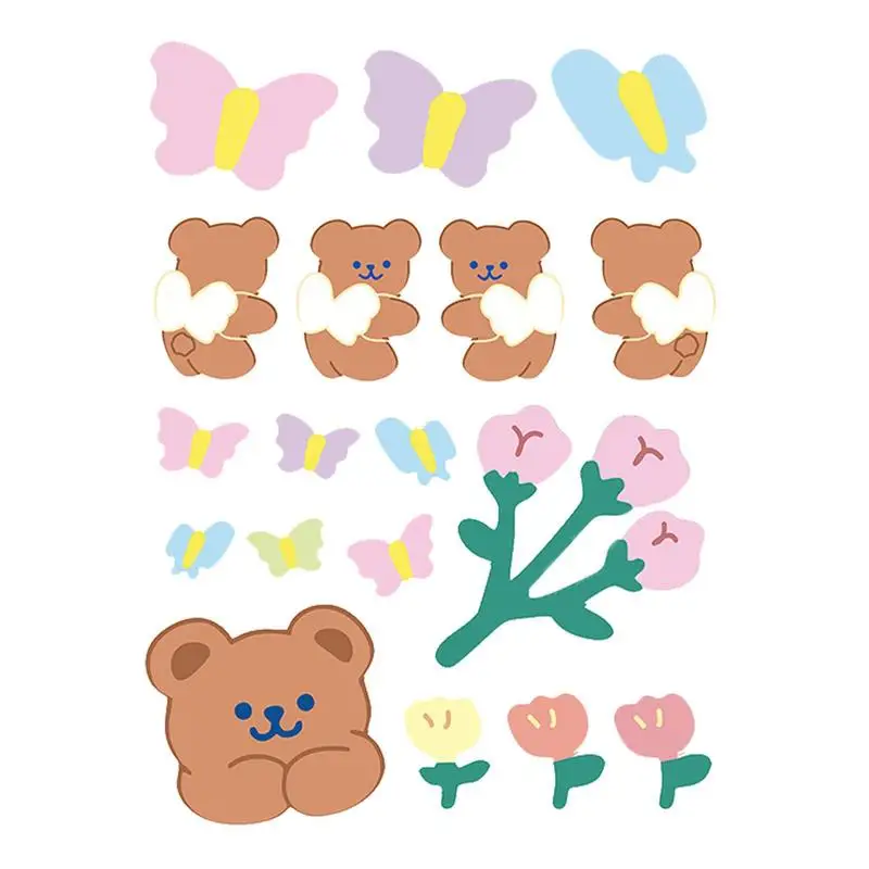 

Universal Cute Flower Cartoon Stickers Waterproof Flower Motorcycle Decals Auto Lamination Technology Flower Stickers Accessory