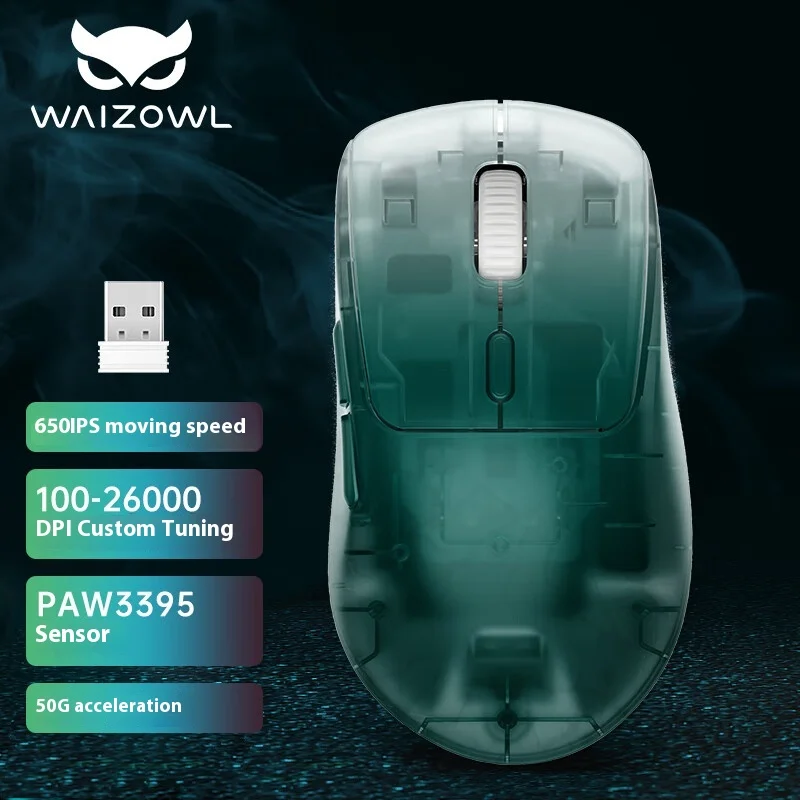 Waizowl OGP Pro 墨羽 ワイヤレス・マウス WAIZOWL OGM PRO FEATHER【墨羽】 OGM PRO - 製品詳細