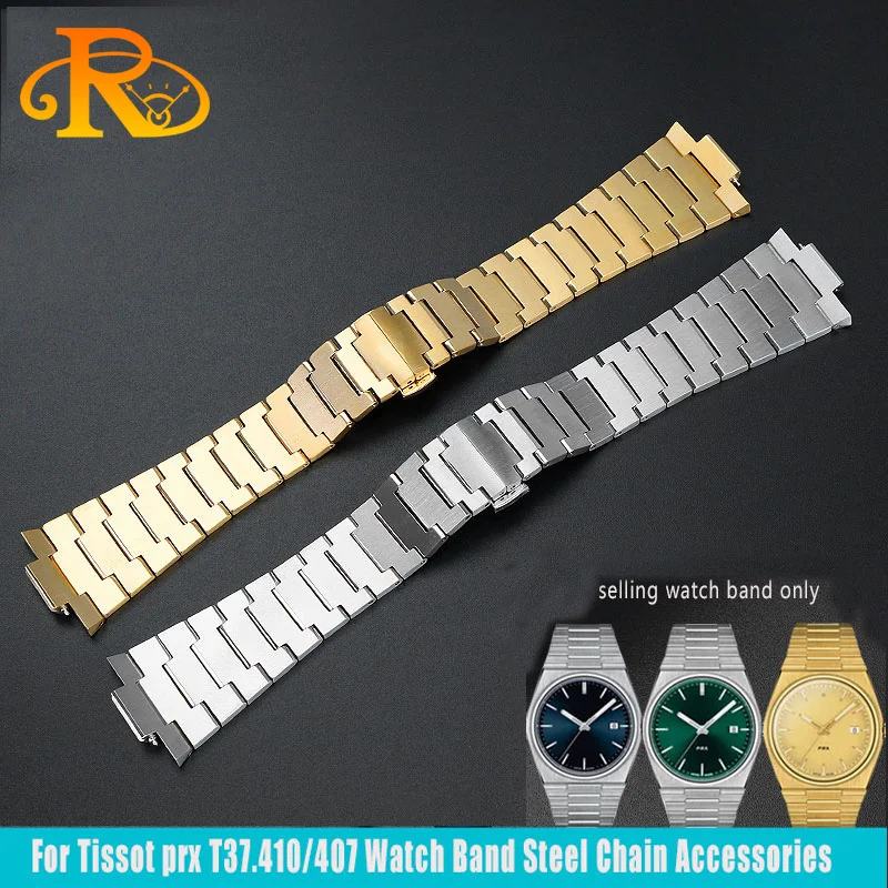 For 1853 Tissot PRX Super player WatchBand T137.407/137.410 Series Stainless steel Wristband Men Bracelet Watch Acce