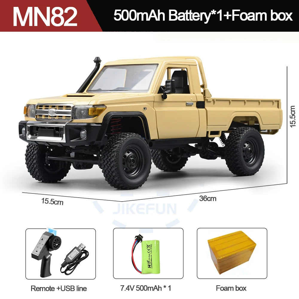 MN82S RC Crawler 1/12 Full Scale LC79 RC Pickup Short Truck 4WD