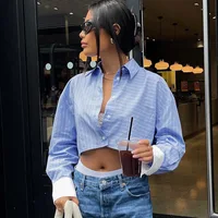 Ladies Fashion Elegant 2 Pieces Sets Stripe Shirts Top Casual Shorts Sets Summer Women Suit Two Piece Set Womens Outfits Female - Image 6