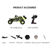 WLtoys 2.4G 12428 1/12 4WD RC Racing Car High Speed Off-Road Remote Control Alloy Climbing Truck With LED Light Toys Kids Gift 5