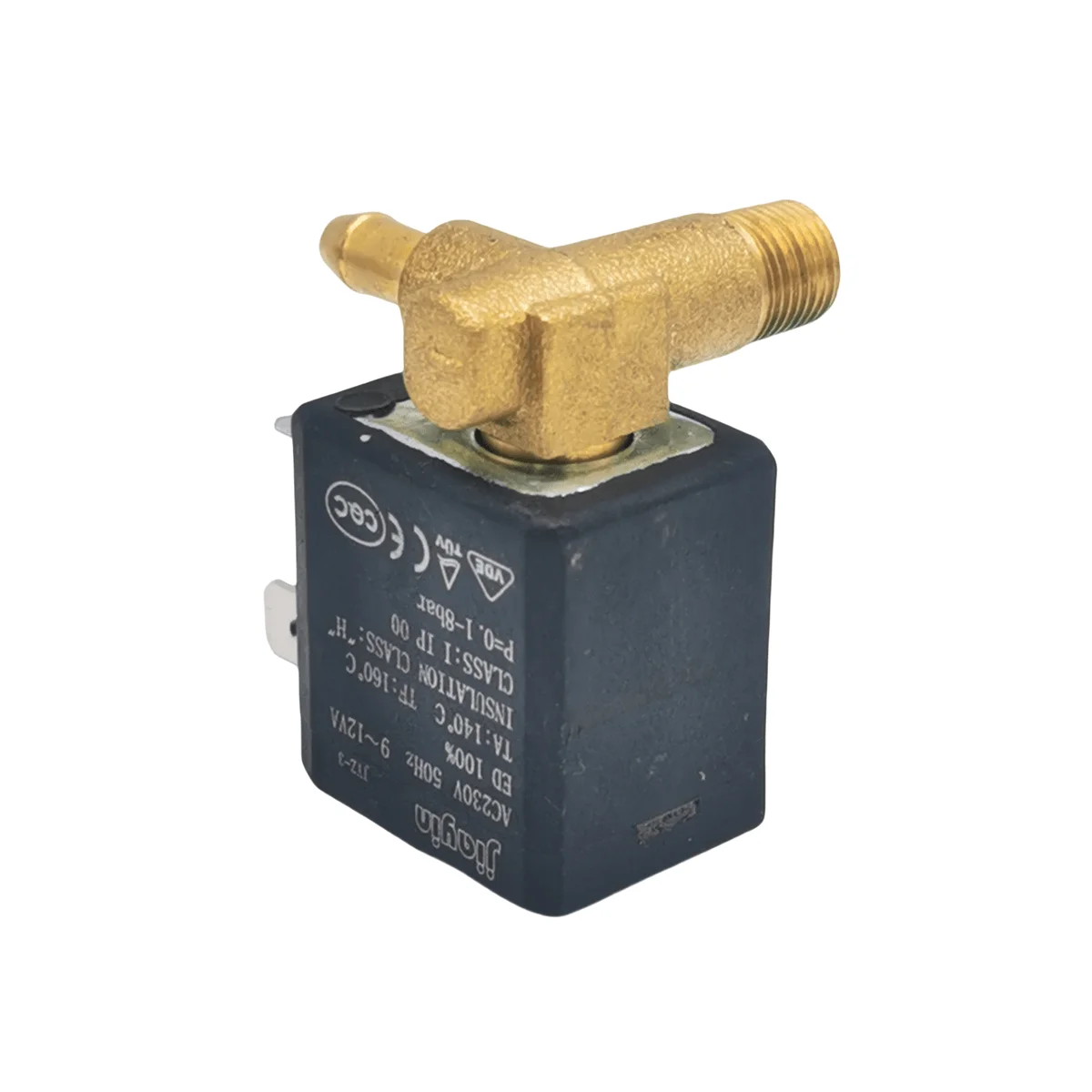 Jiayin JYZ-3 Normally Closed N/C AC 230V 8bar G1/8" Brass Iron Steam Water 2 Position 2 Way Steamer Gas Solenoid Water Valve