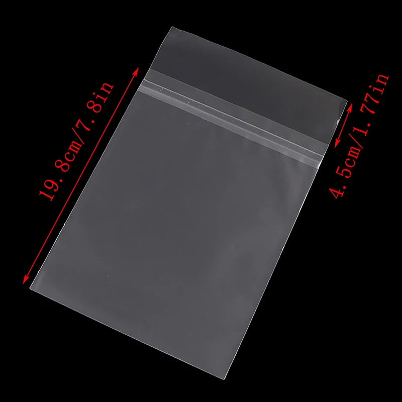50Pcs DVD 블루레이 디스크 자체 접착 DVD 가방 15.1*19.8CM 용 투명 방진 재밀봉 가능 보호 외부 슬리브