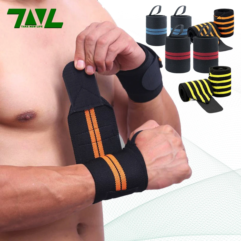 1Pair Wristbands Wrist Support Brace Carpal Protector Bracers For Gym