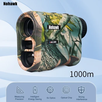 NOHAWK Golf Laser Rangefinder USB Rechargeable with Slope Compensation For Golfer Range Finder Hunting Monocular 1