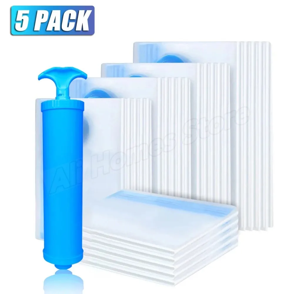 3/5PCS Vacuum storage bag clothes organizer clothes storage bag clothes storage box foldable storage bags clothes storage organizer vacuum storage bags foldable storage bag quilt storage bag bed storage bag Storage Bags For Clothes Bedding Space Saving Bags Storage Vacuum Seal Packet Folding Compressed Organizer Bag
