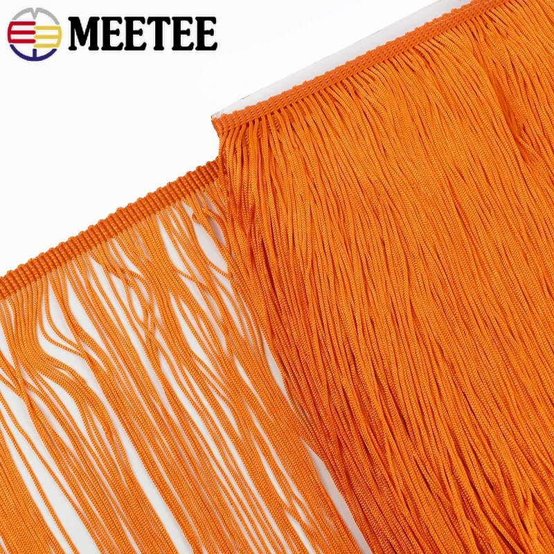 Passamaneria con frange lunghe 50 cm, 2/5 m, per vestiti, tende, frange decorative, nastro in pizzo, accessori per cucito fai da te, per abiti latino-americani e costumi da palcoscenico - immagine 4