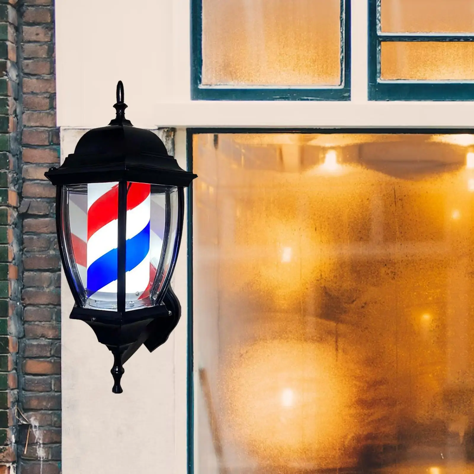 

Barber Pole Light Rotating EU Adapter Lighting Hair Salon Open Signs