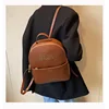 Embroidered Name Women's Retro Backpack PU Soft Leather Casual Outdoor Backpack Fashionable and Simple Backpack 5