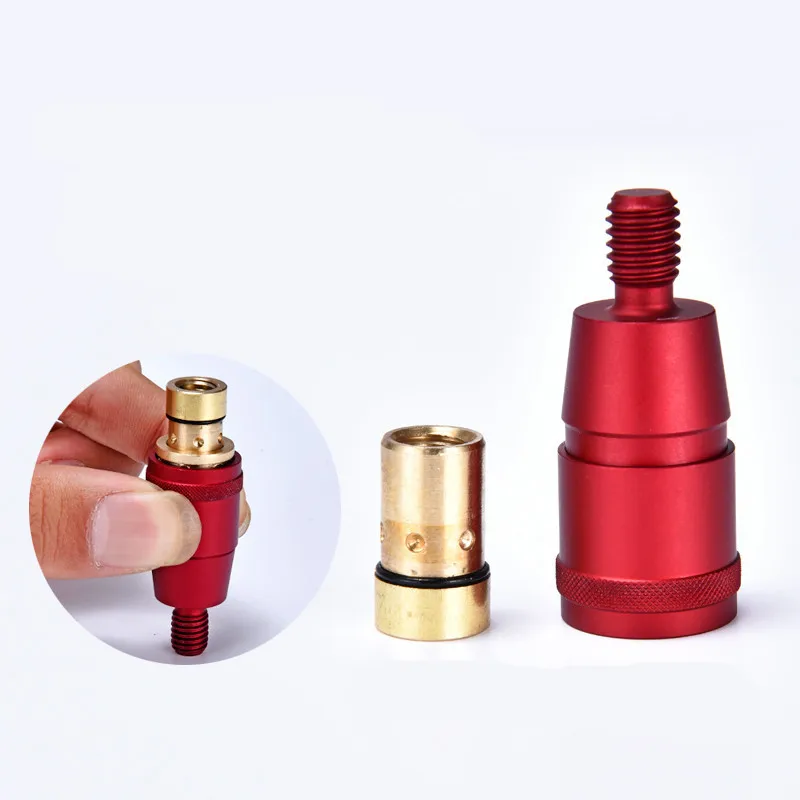 Fishing Accessories Rod Pole Connector 8mm Screws Quick Release Net Head Adapter Harpoon Dip Aluminum Alloy Net Rod Parts