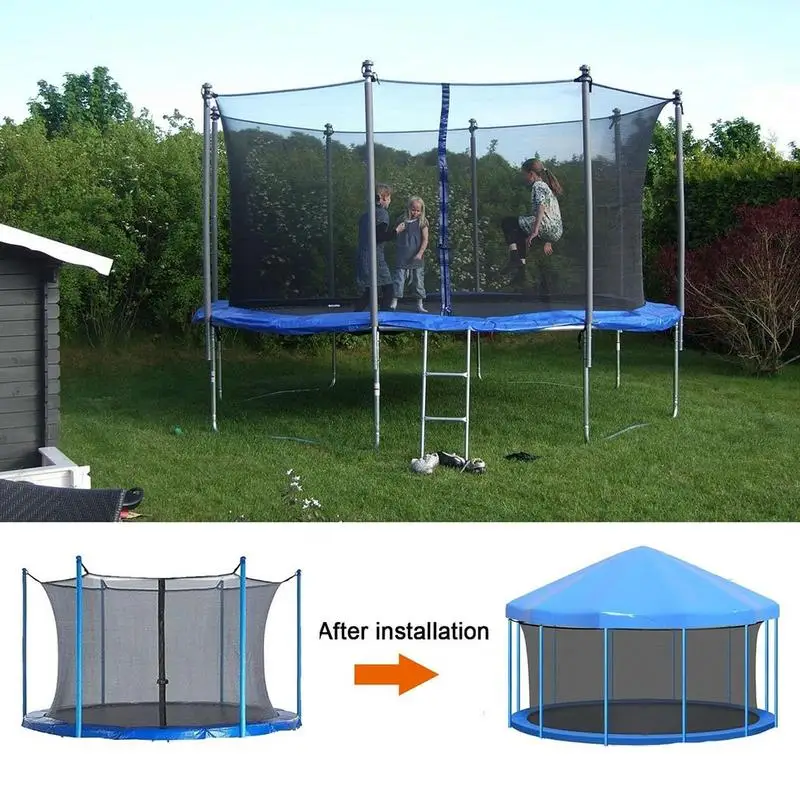 6/8/10/12ft Trampoline Cover Sun-Protection Trampolines Sunshade Waterproof Accessories for Outdoor Backyard Playground