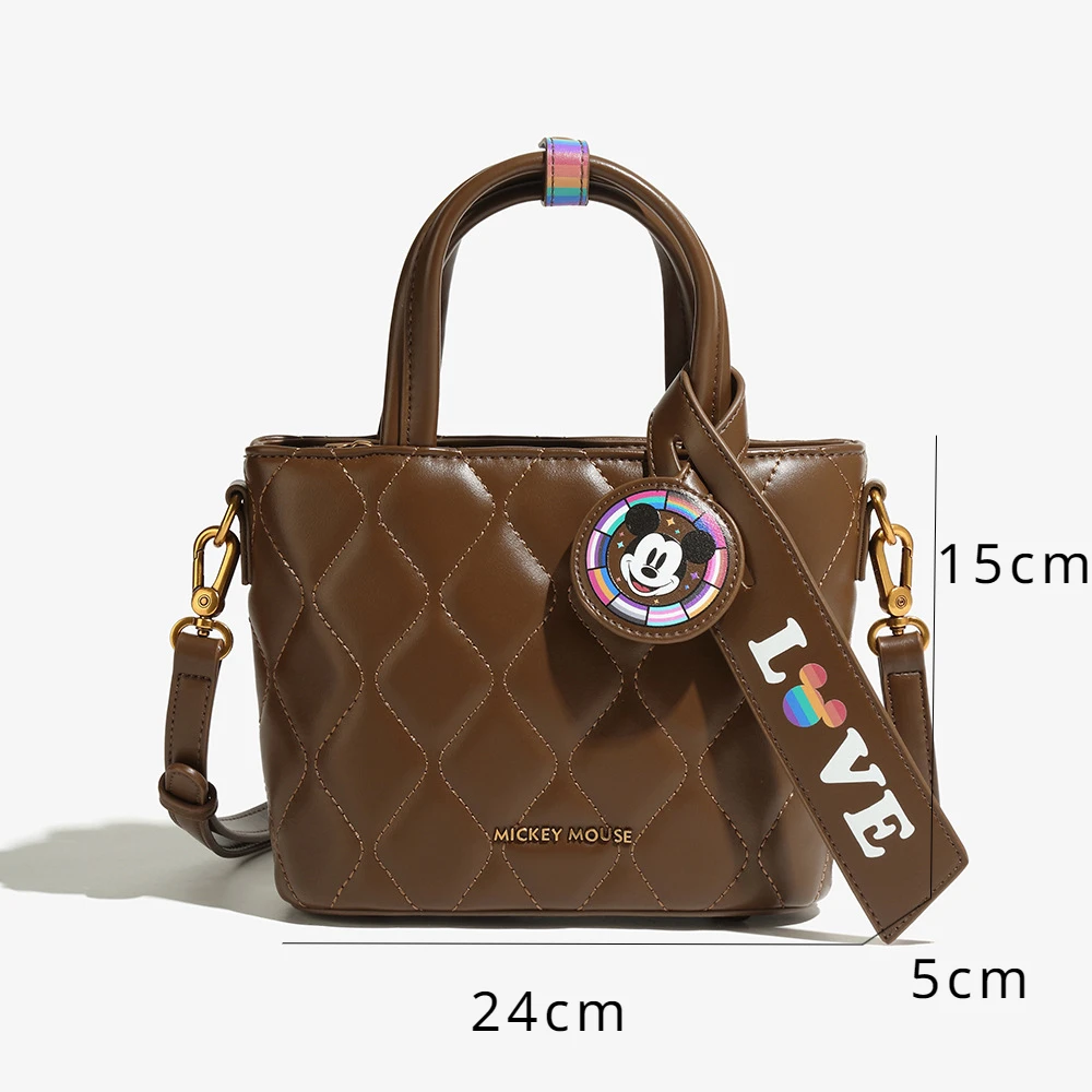 Disney Mickey Purses and Handbags Tote Bags for Women Large Capacity Fashionable Crossbody Shoulder Bag PU Case Cute Wallet