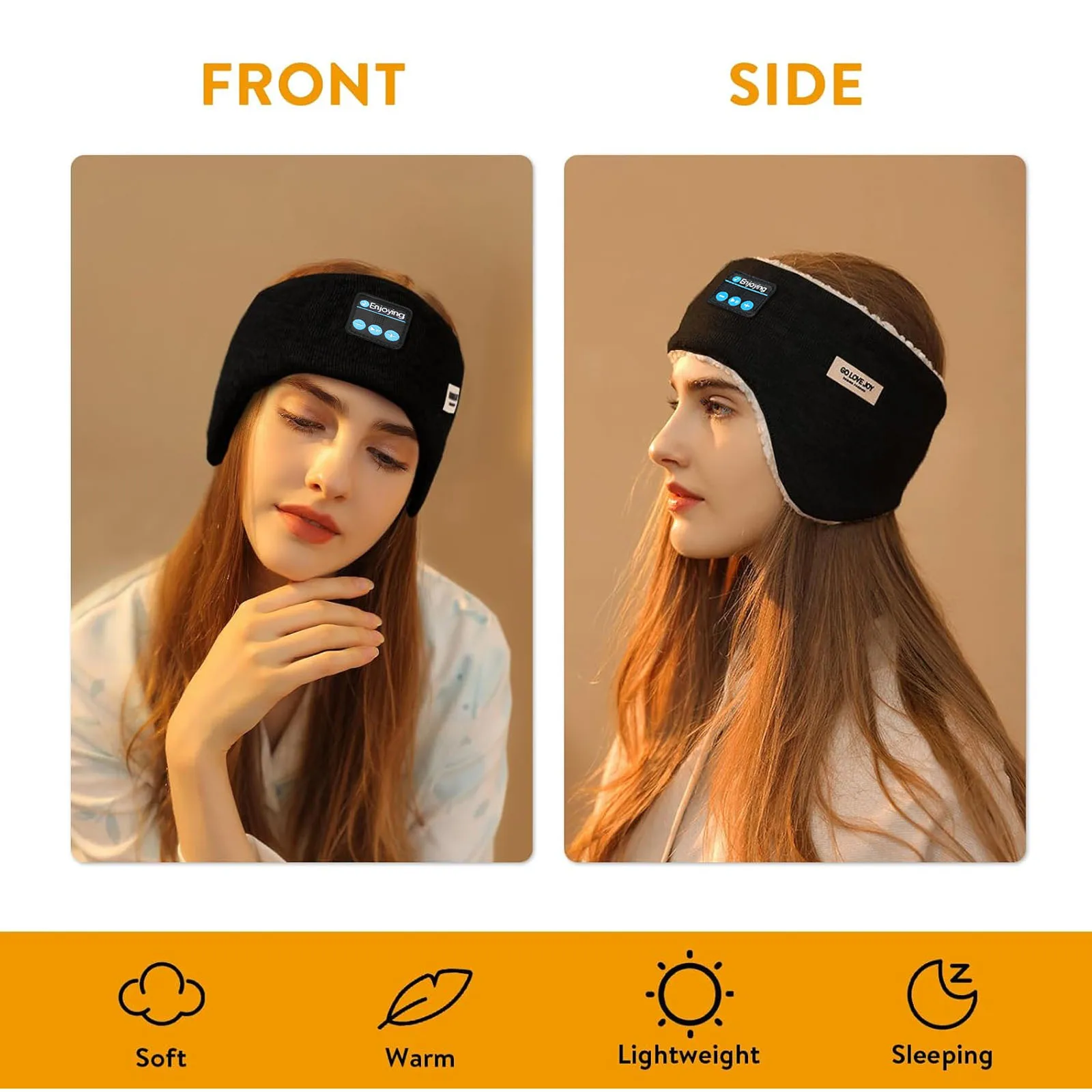 Wireless Ear muffs Bluetooth Headphones Unisex Winter Warm Music Headset Earmuff for Women Men Fashion Outdoor Earphone with MIC