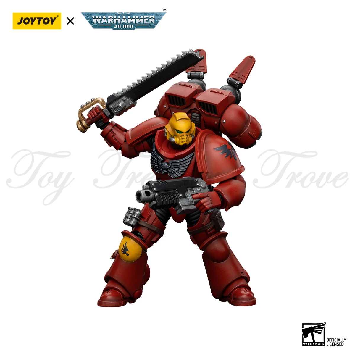 JOYTOY 워해머 1/18 액션 피규어, 블러드 엔젤스 커맨더 단테 점프팩 인터세서, 아미네 피규어 장난감, 40k