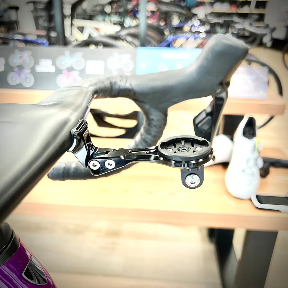 2023 Trek New Madone Integrated Handlebar Garmin Wahoo Bryton Stages Gopro Camera Headlight Combo Mount Holder Bracket Support