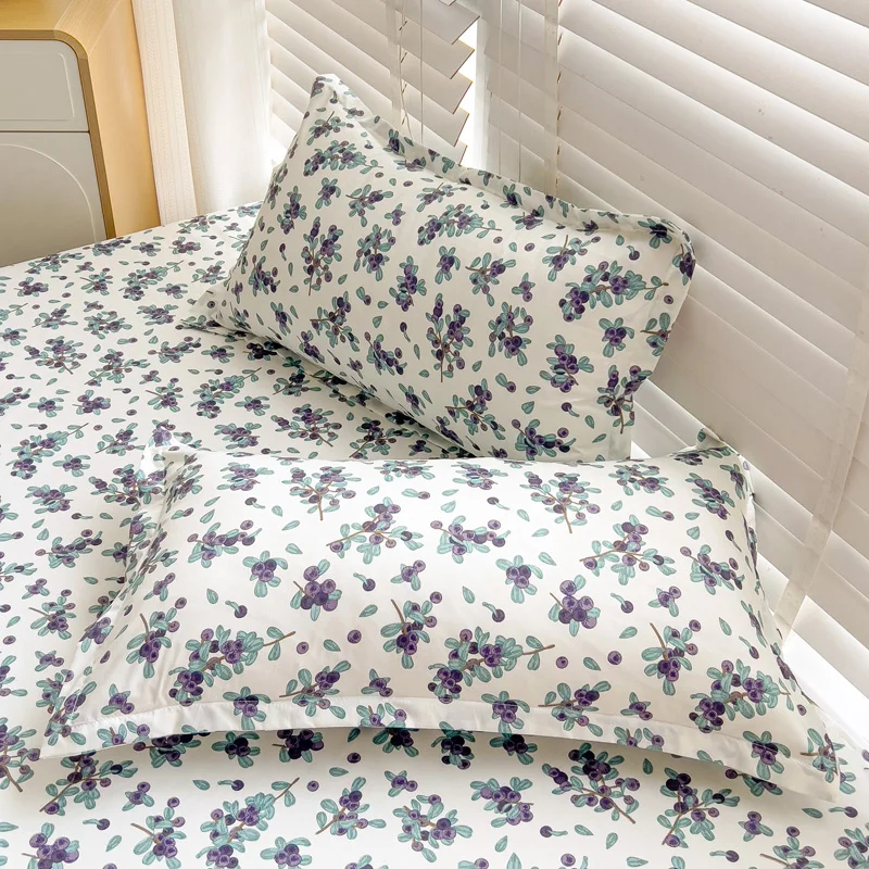 Flat Bed Sheets Plaid Soft Washed Universal Nordic Style Antibacterial Non-slip Thickerskin-friendly Twin Queen Full Size Adults 5