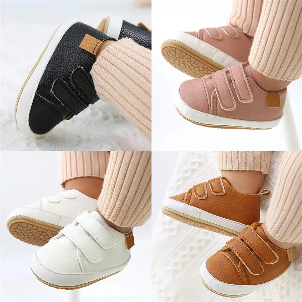 2024 Unisex Baby Jungen Mädchen High-Top Knöchel Turnschuhe weiche Gummis ohle Baby Krippe Schuhe Kleinkind erste Wanderer