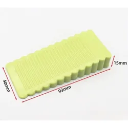 Universal Anti - Collision Rubber Doorstop - Durable, Movable Wedge (Green - Small)