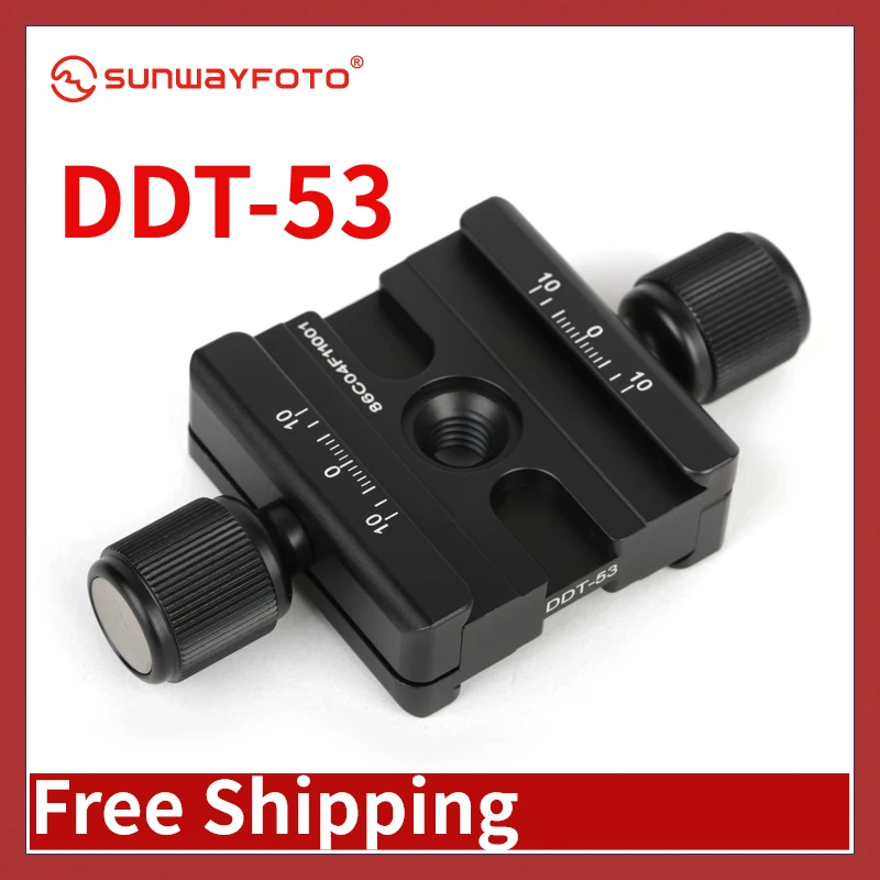 

Головка штатива SUNWAYFOTO DDT-53, быстросъемный зажим для штатива DSLR, быстросъемная Зажимная пластина, Шариковая головка, рычажный зажим