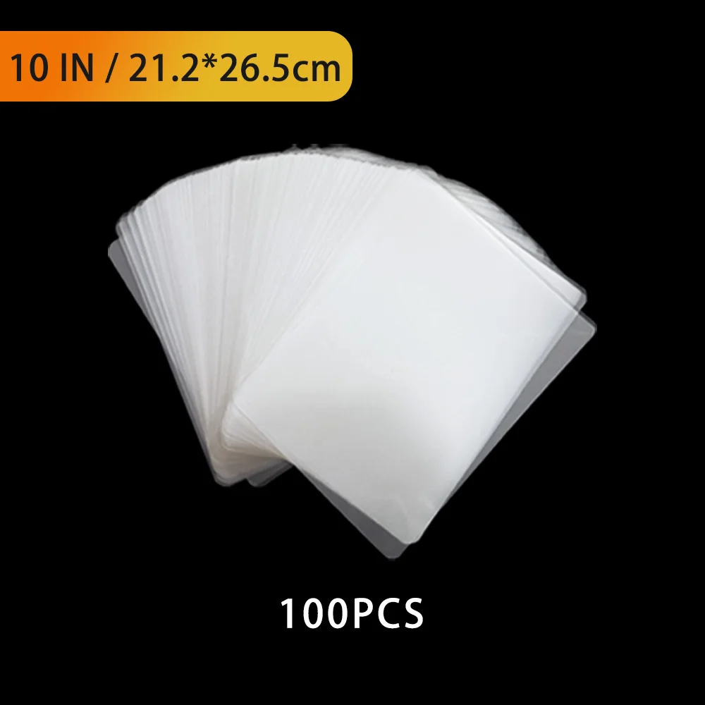 100 قطعة فيلم الترقق الحراري PET للصور/الملفات/الب...