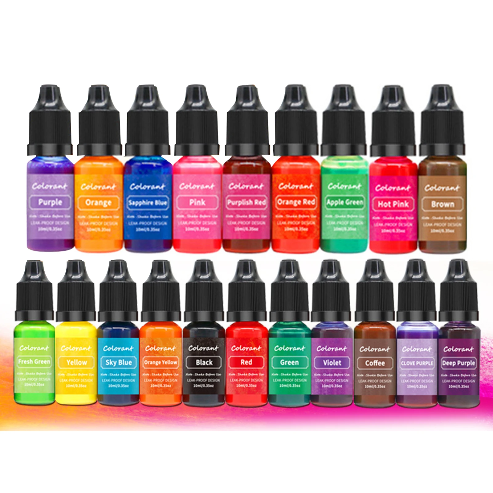 Candle Color Dye Candle Making Dye Candles Pigment Colors DIY Handmade Soap Candles Making 10ml Liquid Bath Colorant 20Pcs candle dyes pigment,candle dyes kit
