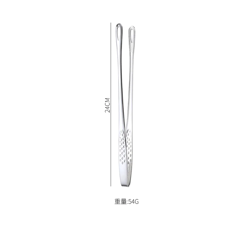 Stainless Steel Food Tongs Food Tongs Long Handle Non-Slip Barbecue Steak Kitchen Cooking Tools Accessories 1pc