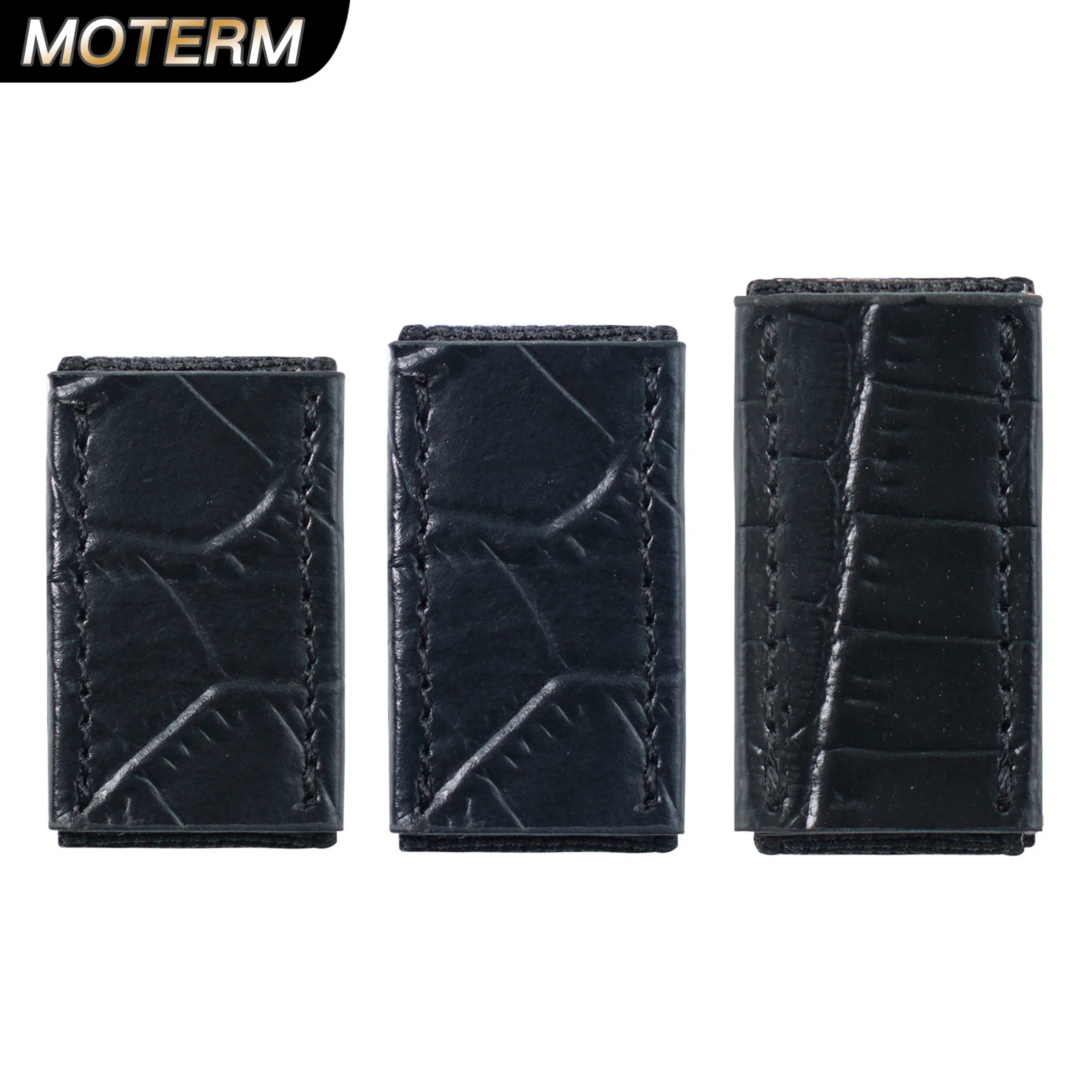 Moterm 가죽 Penloop 플래너 노트북 저널의 스트랩에 탄성 연필 루프 Croc Grain 펜 클립 홀더 학교 용품