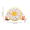 Cute Donut Girl Crossbody Bags Silicone Mini Snack Kids Travel Messenger Bags Zipper Single Shoulder Bags for Children 6