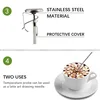 5-Inch Dial Probe Thermometer 0-100 °C Milk Coffee Thermometer Instant Read Stainless Steel for Kitchen Food Cooking Milk Coffee 4