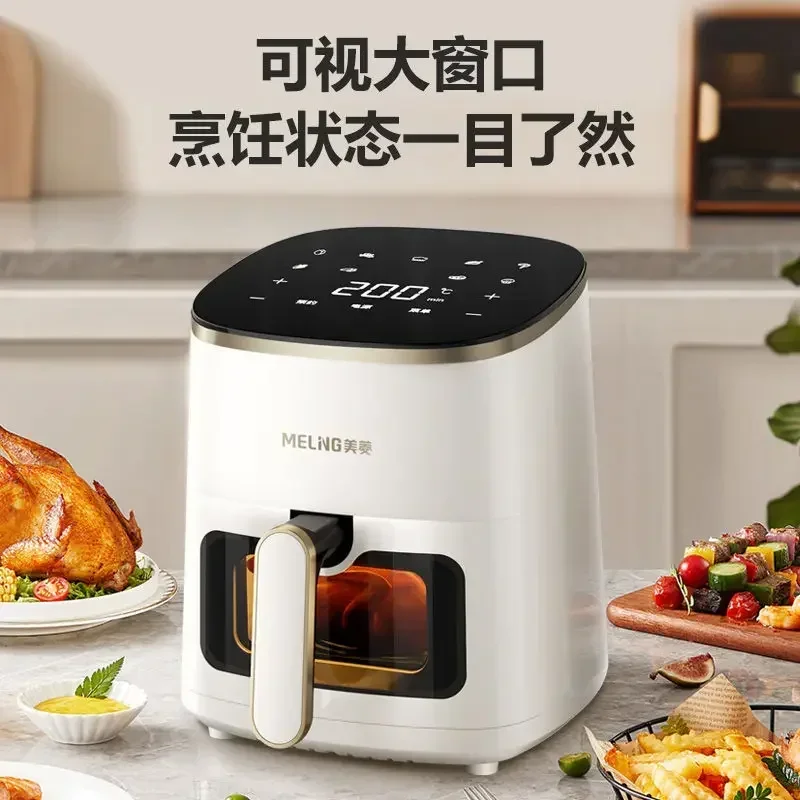 New No-Turn Air Fryer: Household. Large Capacity. Visual. Oil-Free. Intelligent Automatic. Multifunction Oven All-in-One. 4