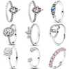 European Ring 925 Silver Square, Pentagram, Size 6789 Suitable For Women's Jewelry Parties, Fashionable Weddings