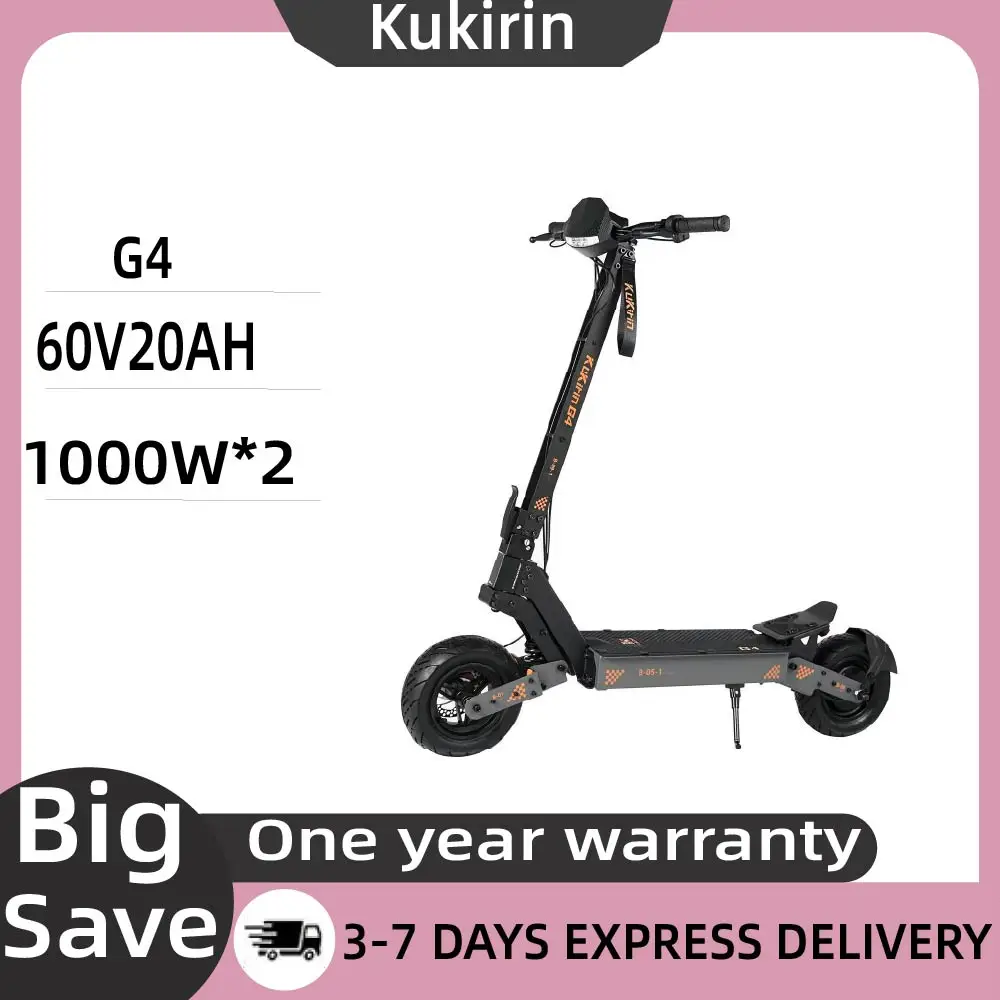 KukirinG4ElectricScooter60V20AHHigh-SpeedBigBattery11InchTire60VBigWheelSmartOff-RoadElectricScooter-AliExpress