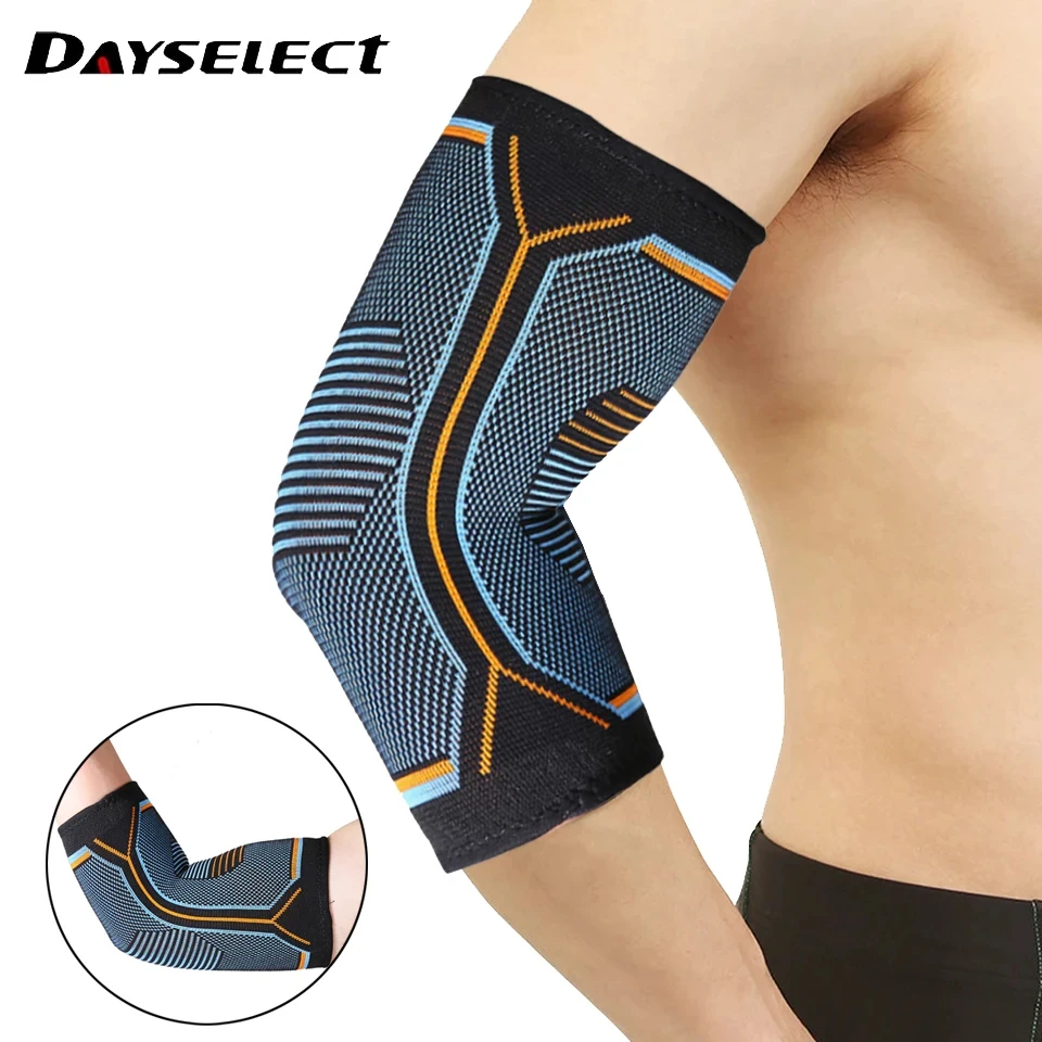 1Pcs Sports Knit Elbow Brace For Weightlifting Compression Support Reduce Tennis Golfers Elbow and Golfers Pain Relief elbow strap,elbow brace,elbow pads