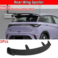 Spoiler Real Glossy Black Carbon Fiber Rear Wing For BYD Dolphin 2021-2023 Car Styling Sport Accessories ABS Material Body Kit 1
