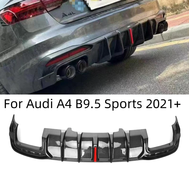 

Real Carbon Fiber Front Lip Bumper Side Body Skirt Wing Spoiler Rear Diffuser Cover For Audi A4 S4 Sline B10 2021 2022 2023