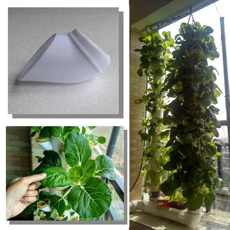 Plant Rooting Pot DIY Hydroponic Colonization Cups 50pcs Vertical Tower Plant Pot Garden Flower Container Plant Grow Pot Soilless Device