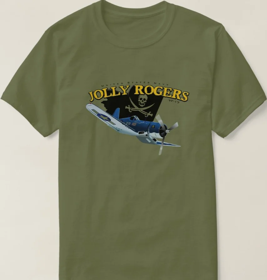Jolly Rogers VF-17 Naval F4U Corsair Fighter  Ƽ, ĳ־ 100% ư O-,   Ƽ,  S-3XL