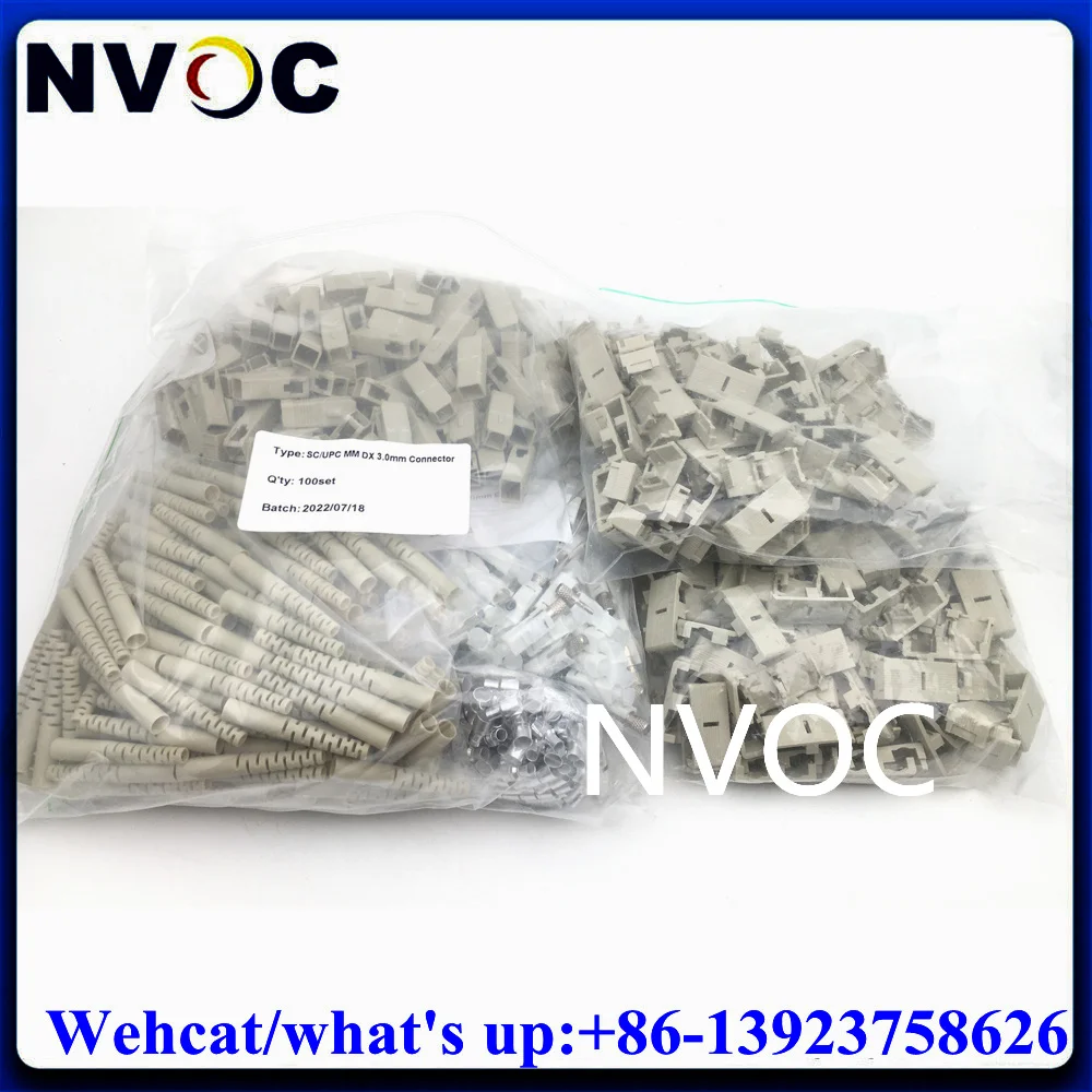 100 Pz Sc Upc/Mm/Dx/3.0Mm/Grigio Verde Blu Boot 2.0Mm Sc/Upc Sc/Apc Multimodale Mm Single Mode Sm Duplex Doppio Connettore In Fibra Ottica