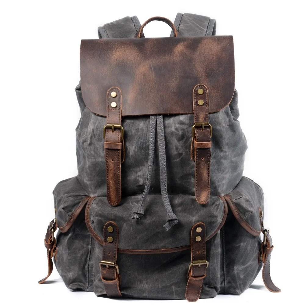 

Canvas Female Backpack Vintage Large Capacity Travel Bag Women mochila feminina Laptop backpack Waterproof Rucksack women