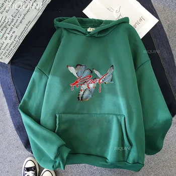 Playboi Carti Butterfly Hoodies Long Sleeve Pockelothes for Girls 1