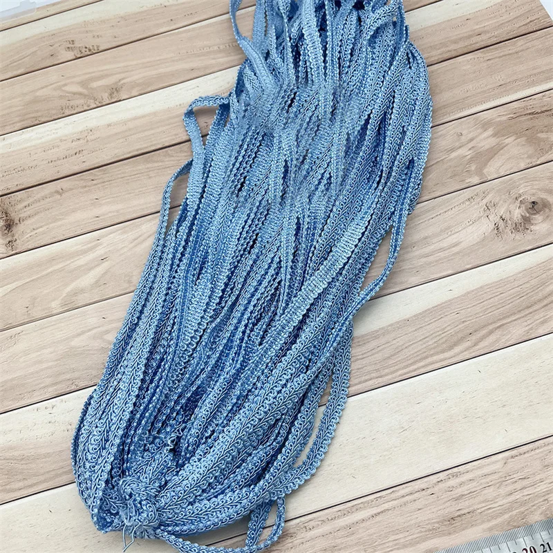 2/4yards 12mm Polyester Lace Trimming Ribbon Centipede Braided Curve Lace Sewing Clothes DIY Craft Wedding Accessories