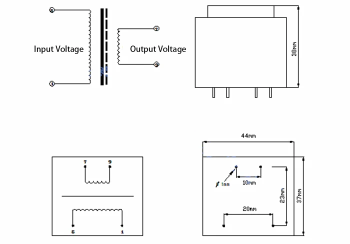 9v 12v 15v mini tipo selado plug