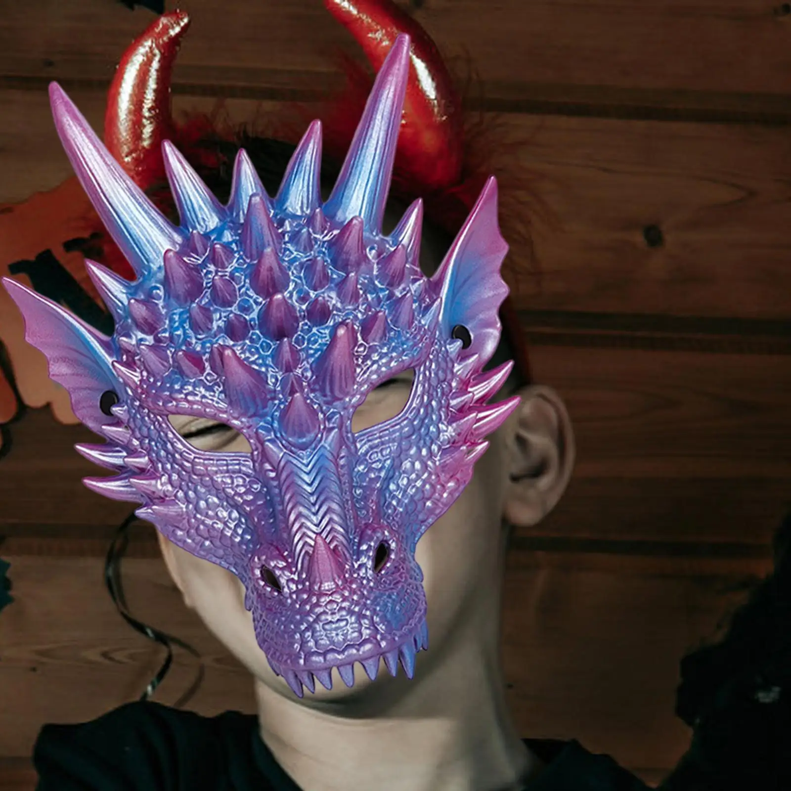 

Dragon Cosplay Mask Scary Animal Mask Halloween Masquerade Mask Costume Mask for Masquerade Party Cosplay Halloween Festival