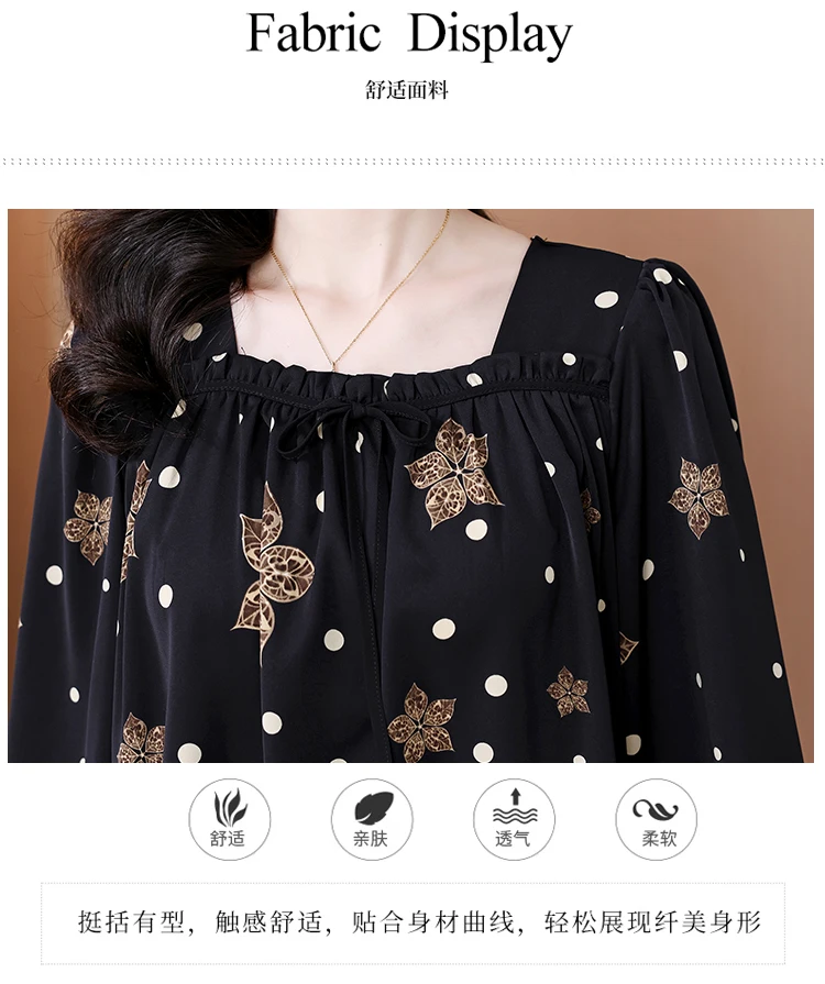 Loose Clothes Women 2024 Autumn Elegant Office Lady Button Shirts Casual Retro Vintage Ruffles Tunic Peplum Belly Tops Blouses