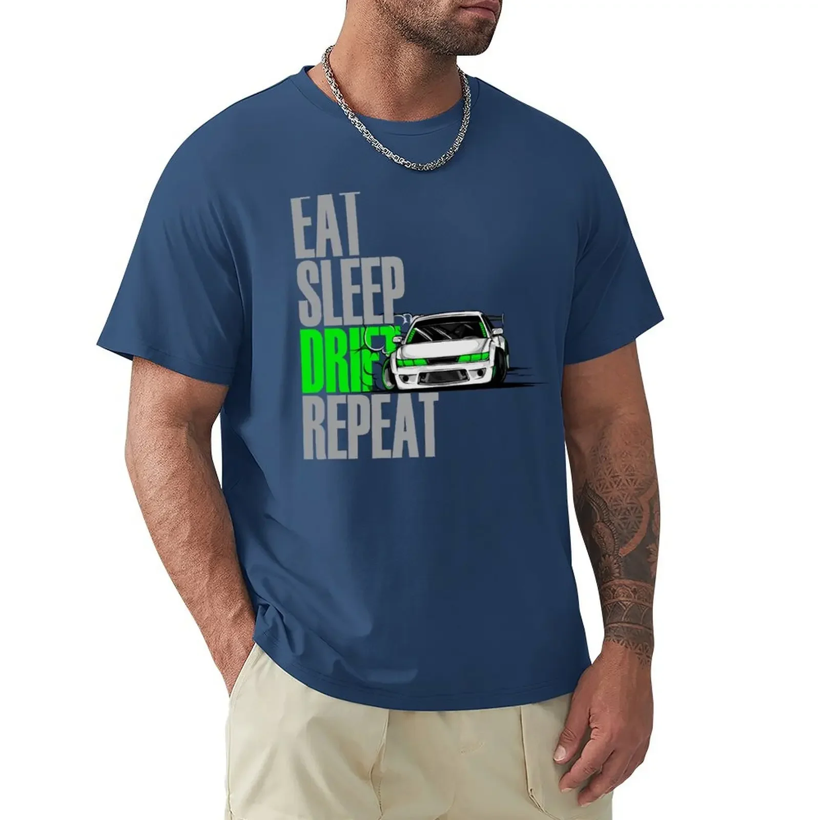 

Eat Sleep Drift Repeat T-shirt vintage sports fans plus sizes t shirts men