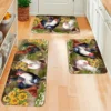 Farmhouse Rooster Kitchen Floor Mat Entrance Doormat Decor Carpet for Living Room Hallway Balcony Rugs Non-slip Bathroom Mat 1