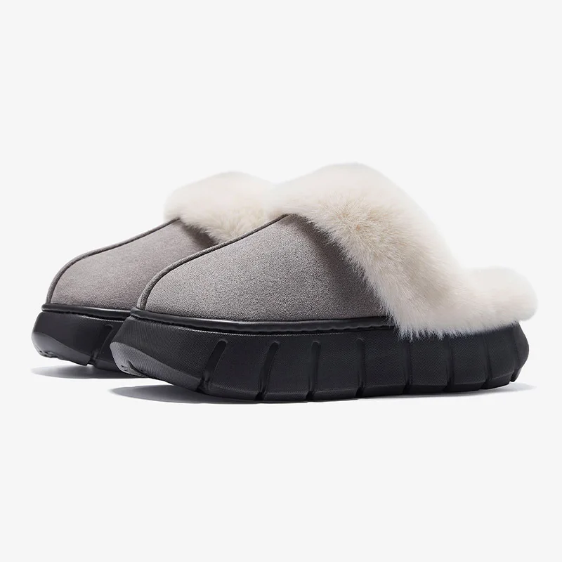 House Shoes for Women Fur Fleece Lined House Slippers Memory Foam Warm Winter Slippers Furry for Indoor and Outdoor