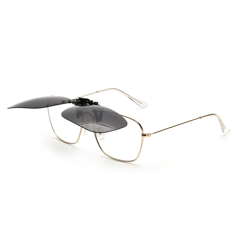 Polarized Clip On Sunglasses Women Men Frameless Filp up Sunglasses for Prescription Glasses UV400 3