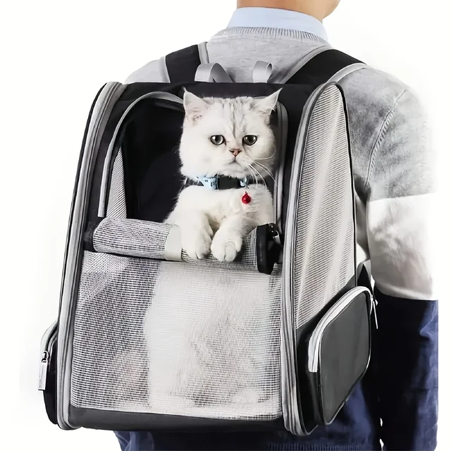 Cat bag for Going Out Portable Portable Backpack for pet multi-purpose breathable folding cat backpack Cat bag for Going Out Portable Portable Backpack for pet multi-purpose breathable folding cat backpack